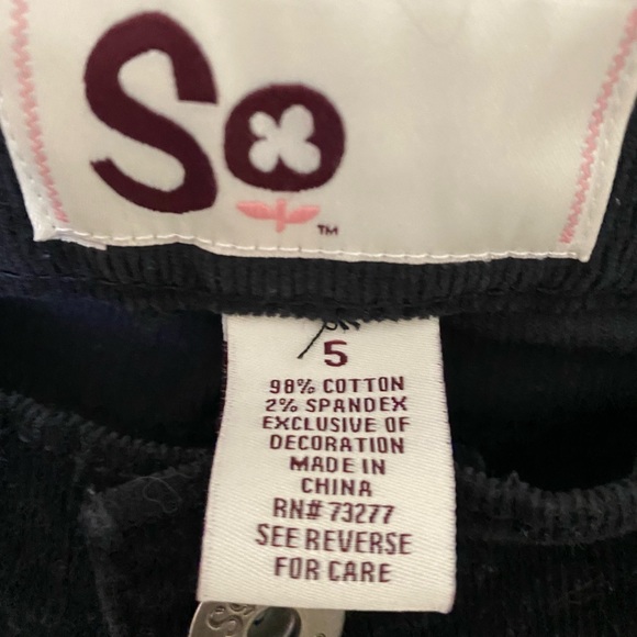 Black Corduroy Jeans, size 5 - Picture 3 of 4